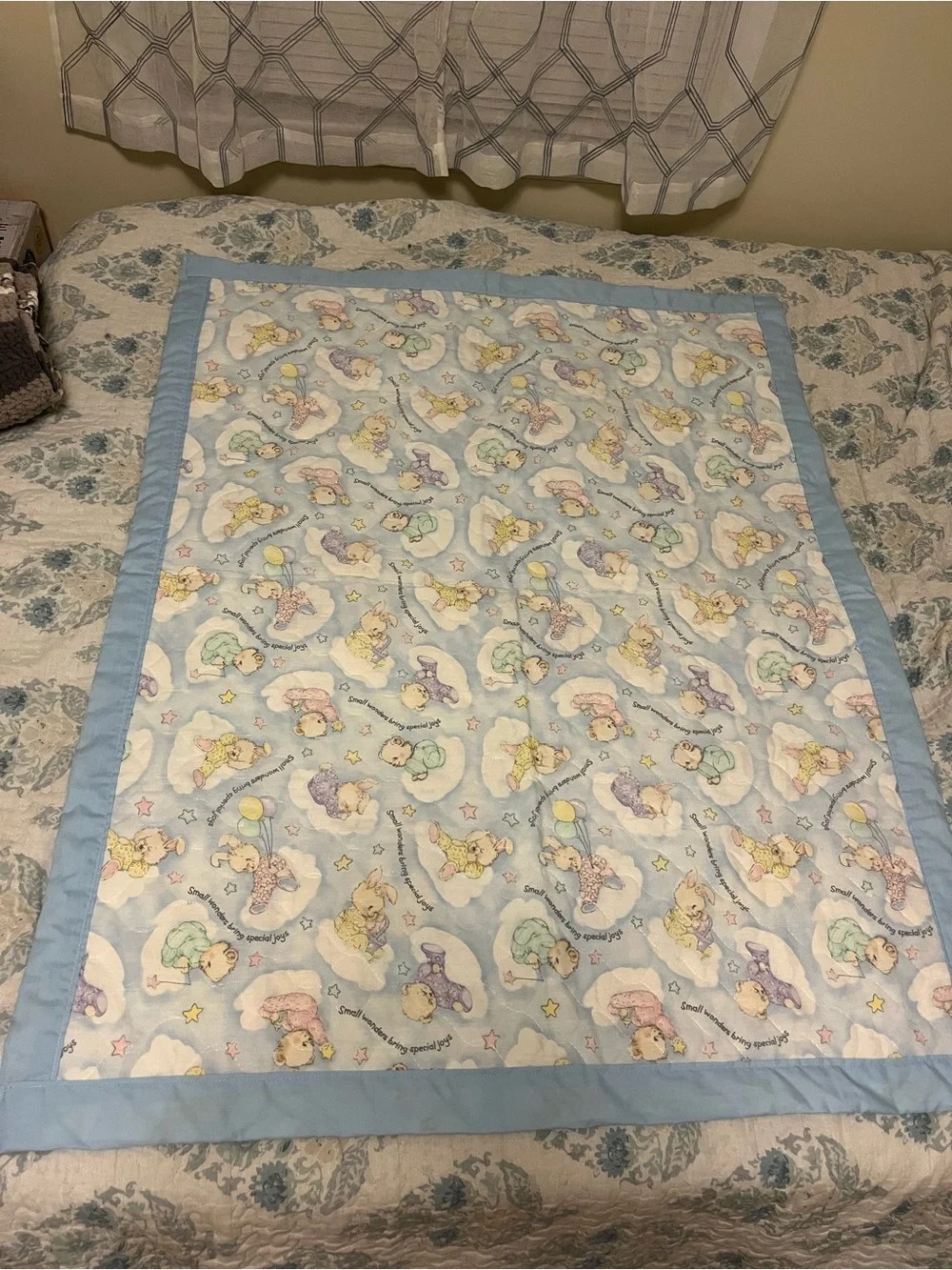 Vintage Precious Moments Baby Quilt